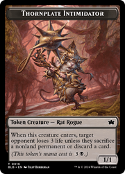 Otter // Thornplate Intimidator Double-Sided Token [Tokens] Bloomburrow Tokens MTG Single Magic: The Gathering