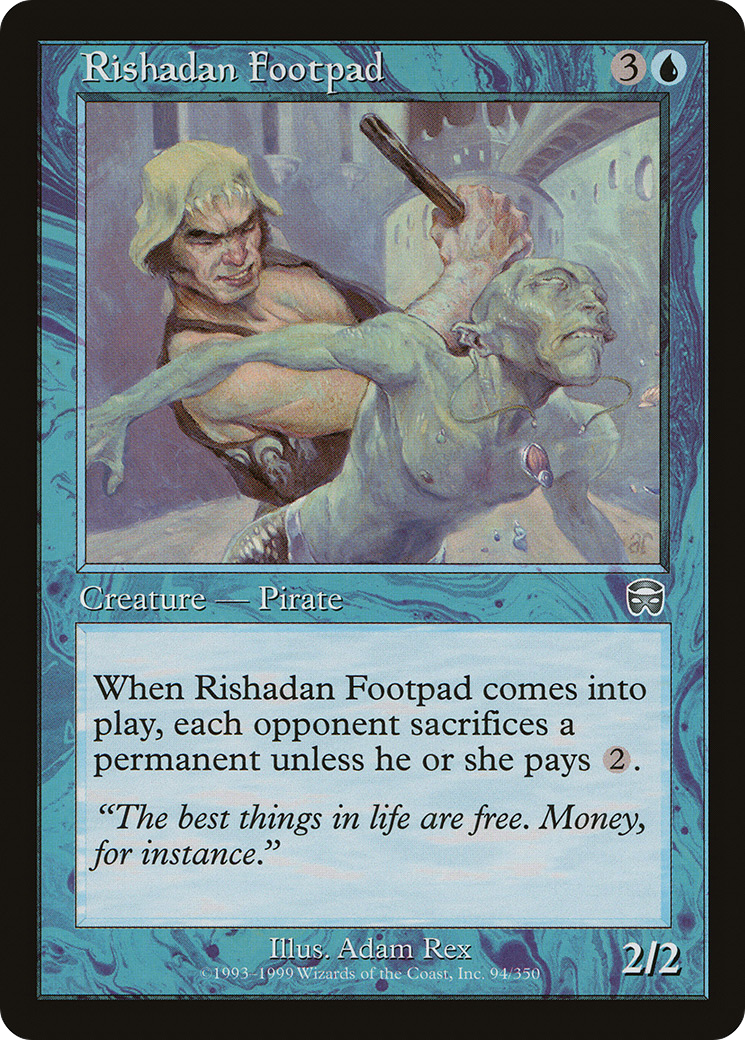 Rishadan Footpad (MMQ-094) [Mercadian Masques] Foil MTG Single Wizards of the Coast