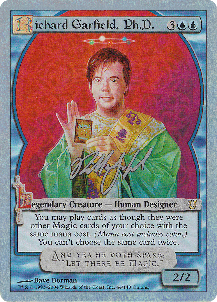 Richard Garfield, Ph.D. (Alternate Foil) (UNH-044) [Unhinged] Foil MTG Single Wizards of the Coast