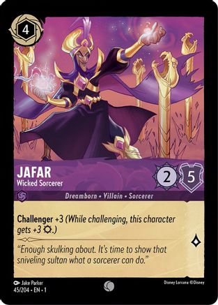 Jafar - Wicked Sorcerer (45/204) [The First Chapter] Lorcana Single Disney