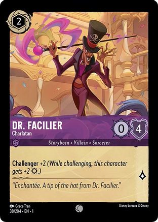 Dr. Facilier - Charlatan (38/204) [The First Chapter] Cold Foil Lorcana Single Disney