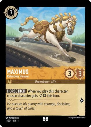 Maximus - Relentless Pursuer (11/204) [The First Chapter] Lorcana Single Disney