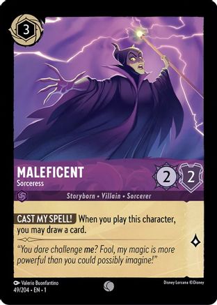 Maleficent - Sorceress (49/204) [The First Chapter] Lorcana Single Disney