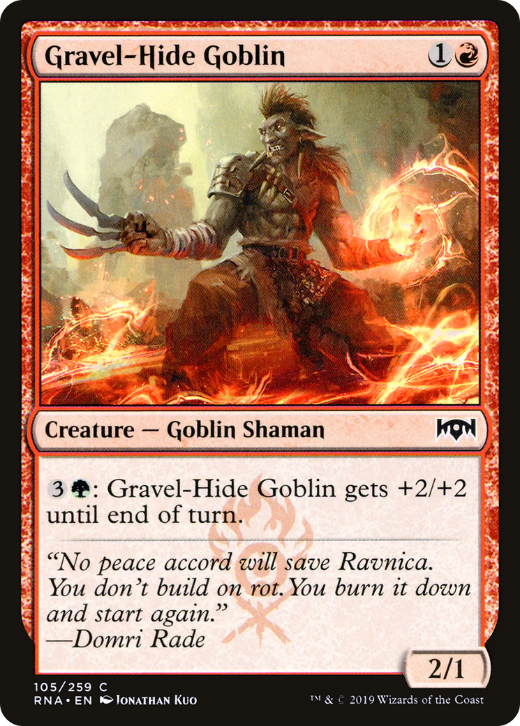 Gravel-Hide Goblin (RNA-105) [Ravnica Allegiance] Foil MTG Single Wizards of the Coast