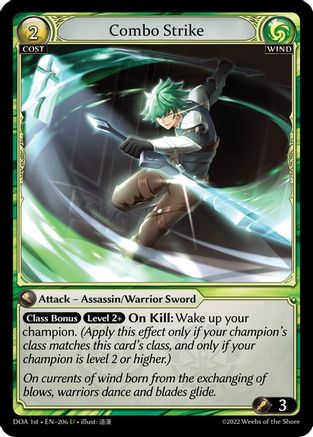 Combo Strike (206) [Dawn of Ashes 1st Edition] Foil Grand Archive Single Weebs of the Shore