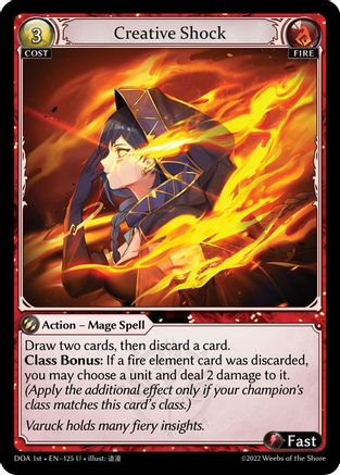 Creative Shock (125) [Dawn of Ashes 1st Edition] Foil Grand Archive Single Weebs of the Shore