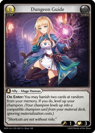 Dungeon Guide (081) [Dawn of Ashes 1st Edition] Grand Archive Single Weebs of the Shore