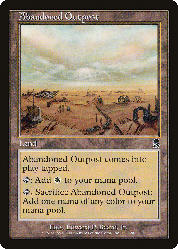 Abandoned Outpost (ODY-312) [Odyssey] MTG Single Wizards of the Coast