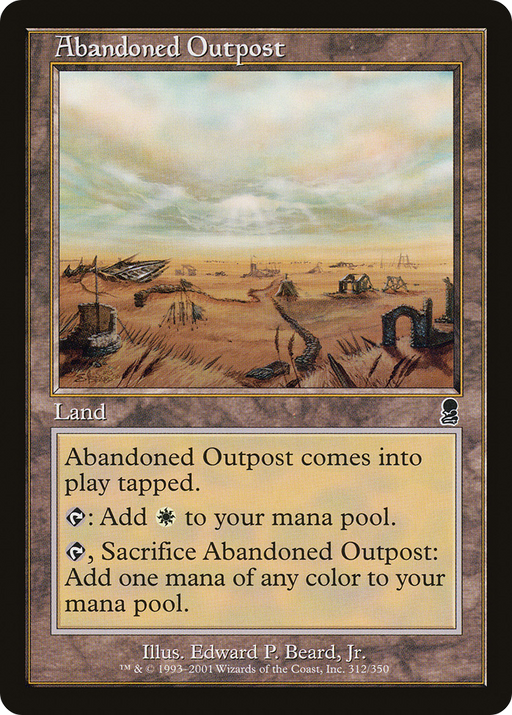 Abandoned Outpost (ODY-312) [Odyssey] MTG Single Wizards of the Coast