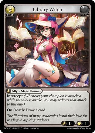 Library Witch (050) [Dawn of Ashes Starter Decks] Grand Archive Single Weebs of the Shore