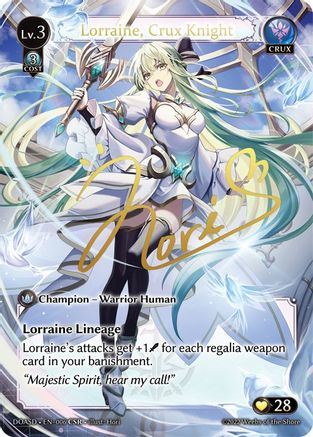 Lorraine, Crux Knight (CSR) (006) [Dawn of Ashes Starter Decks] Foil Grand Archive Single Weebs of the Shore