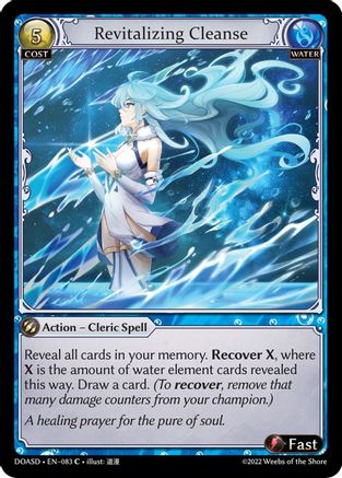 Revitalizing Cleanse (083) [Dawn of Ashes Starter Decks] Grand Archive Single Weebs of the Shore