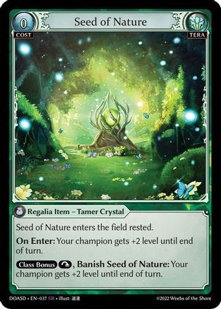 Seed of Nature (037) [Dawn of Ashes Starter Decks] Grand Archive Single Weebs of the Shore