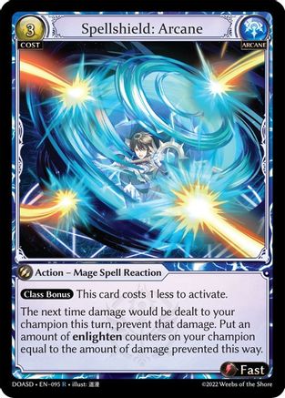 Spellshield: Arcane (095) [Dawn of Ashes Starter Decks] Grand Archive Single Weebs of the Shore