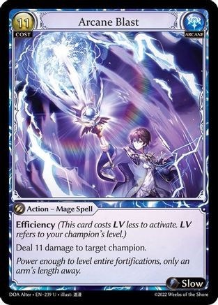 Arcane Blast (239) [Dawn of Ashes Alter Edition] Grand Archive Single Weebs of the Shore