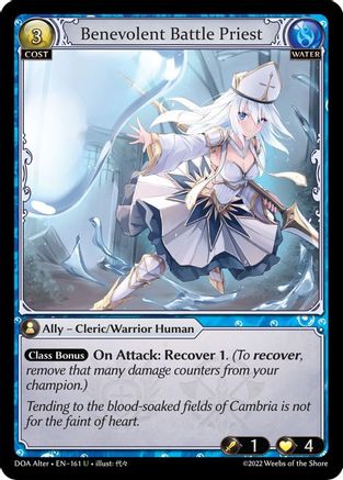 Benevolent Battle Priest (161) [Dawn of Ashes Alter Edition] Foil Grand Archive Single Weebs of the Shore