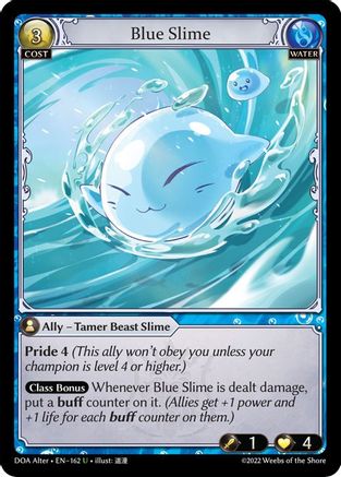 Blue Slime (162) [Dawn of Ashes Alter Edition] Foil Grand Archive Single Weebs of the Shore