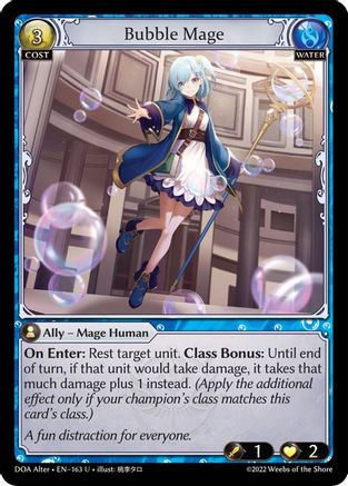 Bubble Mage (163) [Dawn of Ashes Alter Edition] Grand Archive Single Weebs of the Shore
