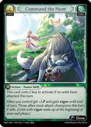 Command the Hunt (269) [Dawn of Ashes Alter Edition] Foil Grand Archive Single Weebs of the Shore