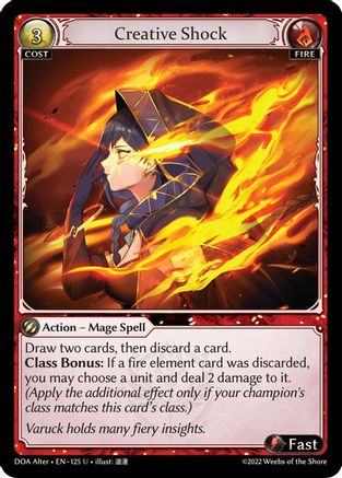 Creative Shock (125) [Dawn of Ashes Alter Edition] Foil Grand Archive Single Weebs of the Shore