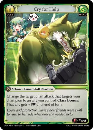 Cry for Help (207) [Dawn of Ashes Alter Edition] Grand Archive Single Weebs of the Shore