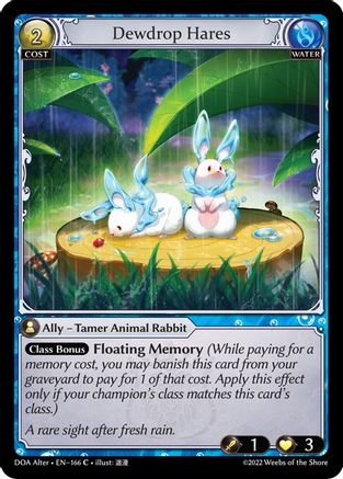 Dewdrop Hares (166) [Dawn of Ashes Alter Edition] Foil Grand Archive Single Weebs of the Shore