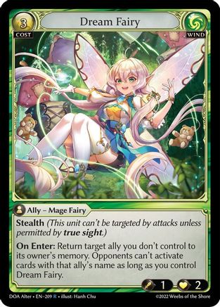 Dream Fairy (209) [Dawn of Ashes Alter Edition] Grand Archive Single Weebs of the Shore