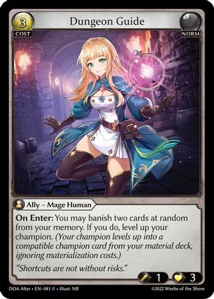 Dungeon Guide (081) [Dawn of Ashes Alter Edition] Foil Grand Archive Single Weebs of the Shore