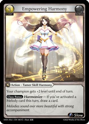 Empowering Harmony (083) [Dawn of Ashes Alter Edition] Grand Archive Single Weebs of the Shore