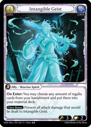 Intangible Geist (250) [Dawn of Ashes Alter Edition] Grand Archive Single Weebs of the Shore