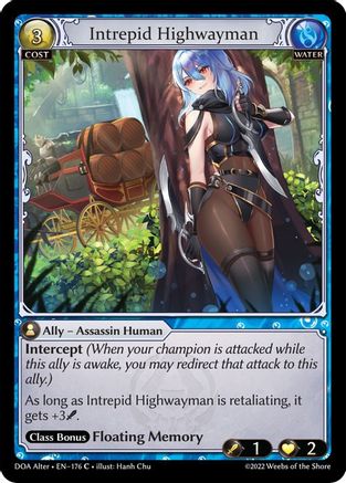 Intrepid Highwayman (176) [Dawn of Ashes Alter Edition] Foil Grand Archive Single Weebs of the Shore
