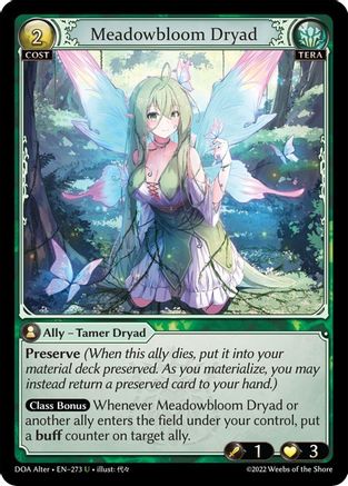Meadowbloom Dryad (273) [Dawn of Ashes Alter Edition] Grand Archive Single Weebs of the Shore