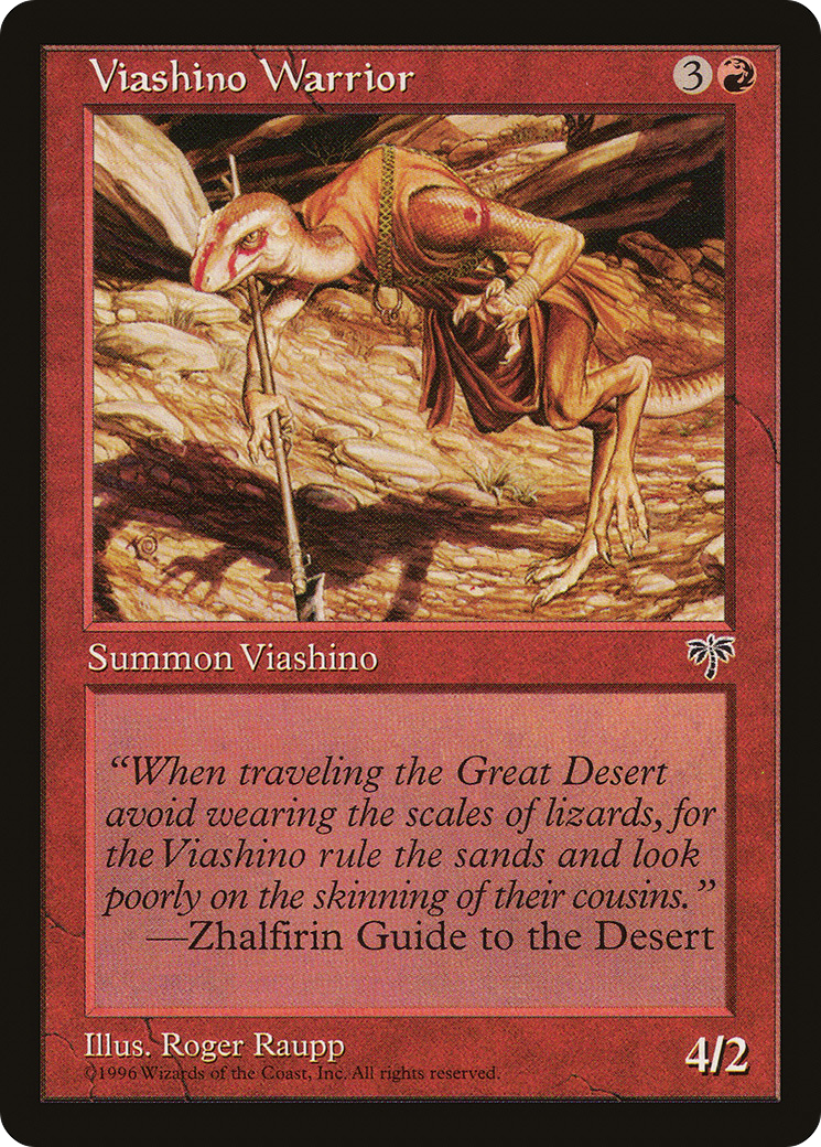Viashino Warrior (MIR-200) [Mirage] MTG Single Wizards of the Coast