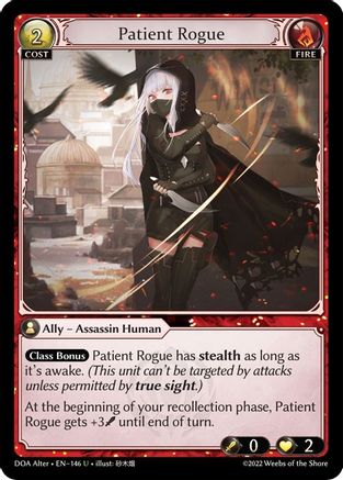 Patient Rogue (146) [Dawn of Ashes Alter Edition] Foil Grand Archive Single Weebs of the Shore