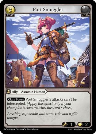 Port Smuggler (103) [Dawn of Ashes Alter Edition] Foil Grand Archive Single Weebs of the Shore
