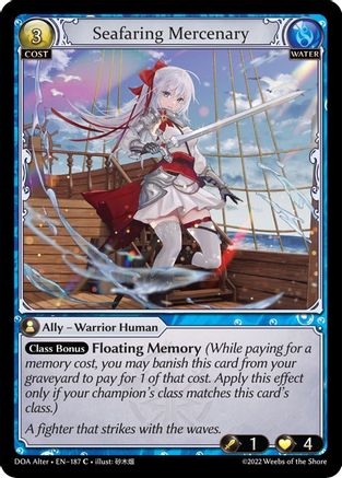 Seafaring Mercenary (187) [Dawn of Ashes Alter Edition] Foil Grand Archive Single Weebs of the Shore