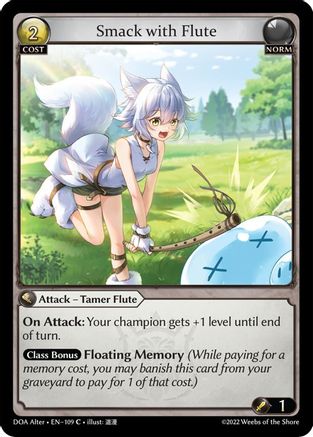 Smack with Flute (109) [Dawn of Ashes Alter Edition] Foil Grand Archive Single Weebs of the Shore