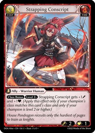 Strapping Conscript (156) [Dawn of Ashes Alter Edition] Grand Archive Single Weebs of the Shore