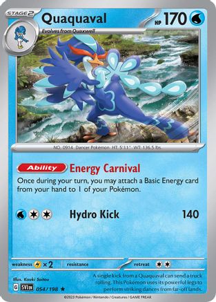 Quaquaval - 054/198 [Misc: Deck Exclusives] Pokemon Single Pokémon