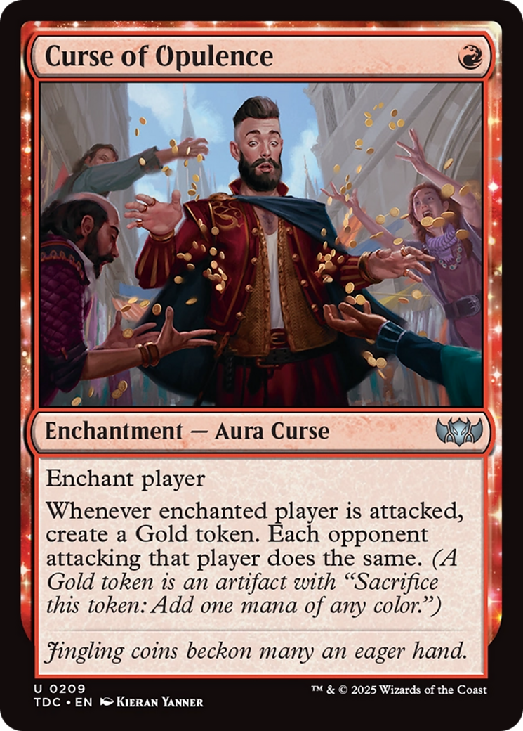 Curse of Opulence (TDC-209) [Commander: Tarkir: Dragonstorm] MTG Single Wizards of the Coast