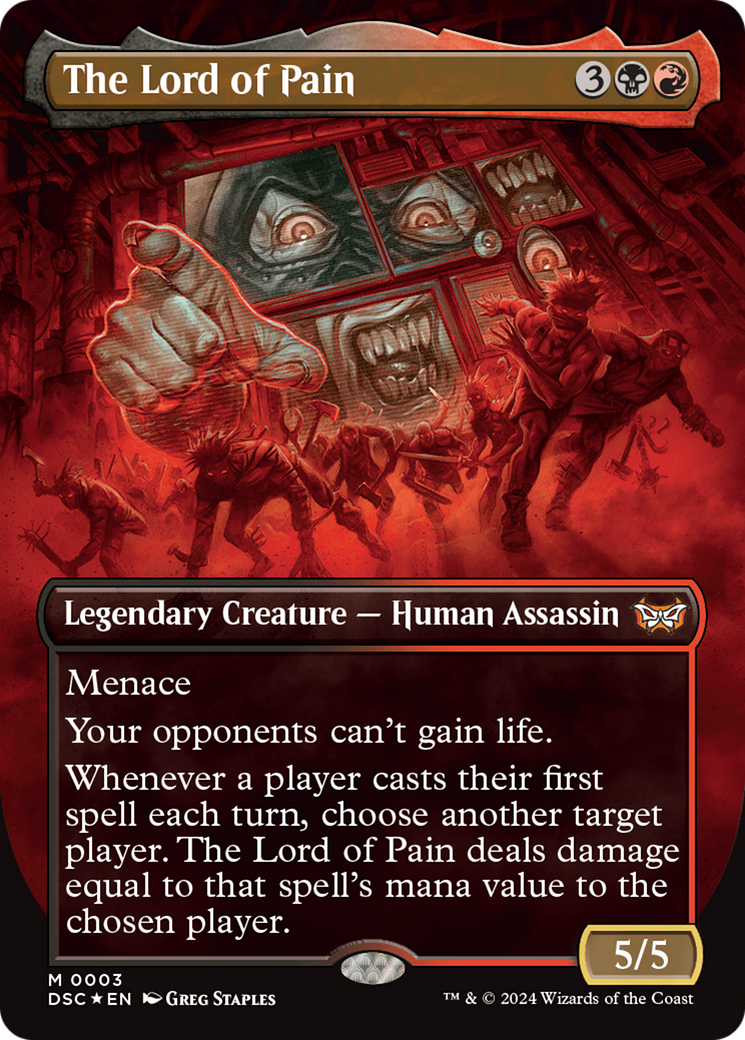 The Lord of Pain (DSC-003) [Duskmourn: House of Horror Commander] (Borderless) Foil MTG Single Wizards of the Coast