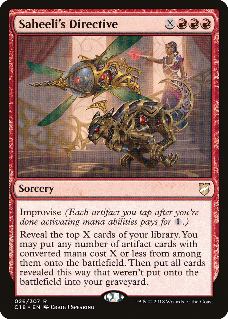Saheeli's Directive (C18-026) [Commander 2018] MTG Single Wizards of the Coast