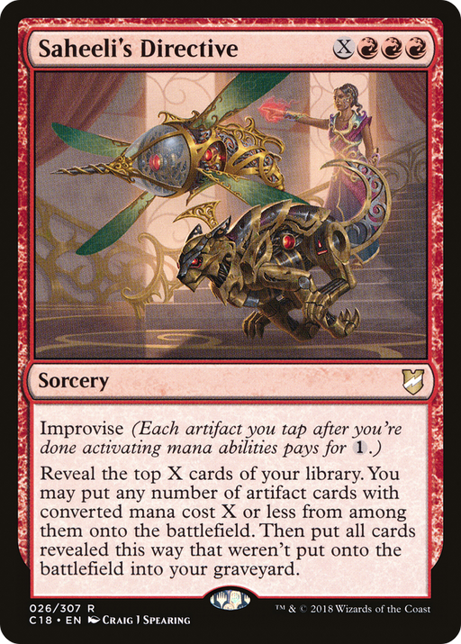 Saheeli's Directive (C18-026) [Commander 2018] MTG Single Wizards of the Coast