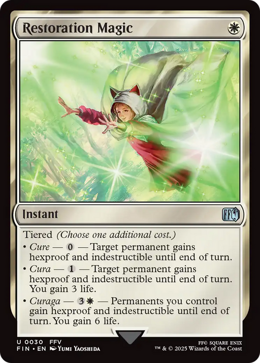 Restoration Magic (FIN-030) [FINAL FANTASY] MTG Single Wizards of the Coast
