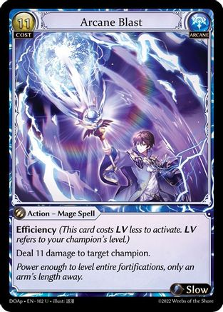Arcane Blast (102) [Dawn of Ashes Prelude] Grand Archive Single Weebs of the Shore