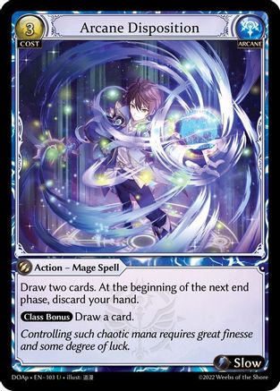 Arcane Disposition (103) [Dawn of Ashes Prelude] Grand Archive Single Weebs of the Shore