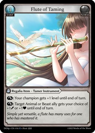 Flute of Taming (016) [Dawn of Ashes Prelude] Grand Archive Single Weebs of the Shore
