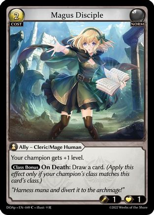Magus Disciple (049) [Dawn of Ashes Prelude] Grand Archive Single Weebs of the Shore
