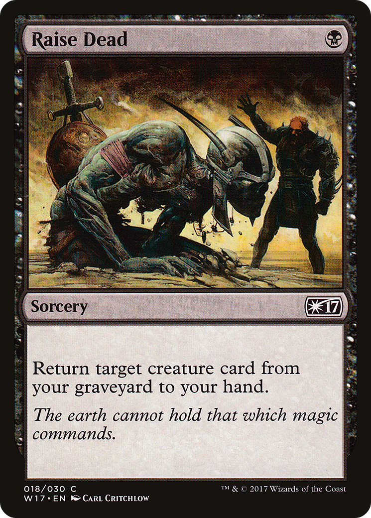 Raise Dead (W17-018) [Misc] Welcome Deck 2017 MTG Single Wizards of the Coast