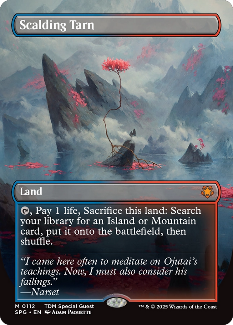 Scalding Tarn (SPG-112) [Special Guests] (Borderless) Foil MTG Single Wizards of the Coast